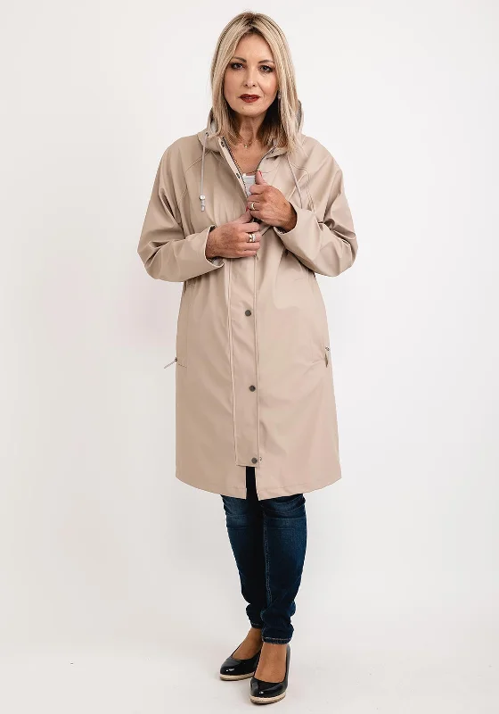 Jackets Movie-Themed-Frandsen Water Resistant Long Raincoat, Beige