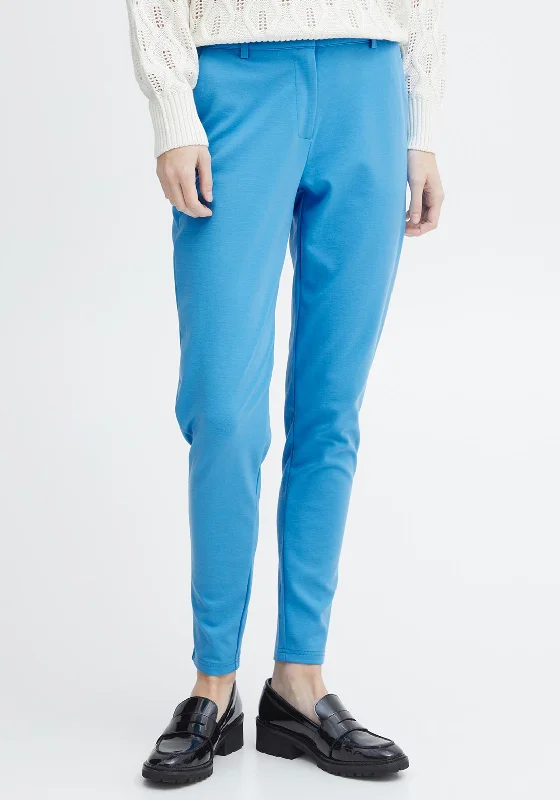 Elastic Waist Pants-Ichi Kate Jersey Trousers, Blithe