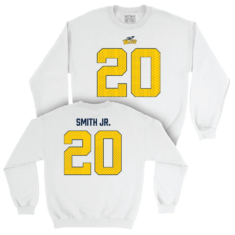 Long Sleeve Concert-Toledo Football White Blitz Crew - Sam Smith Jr. | #20