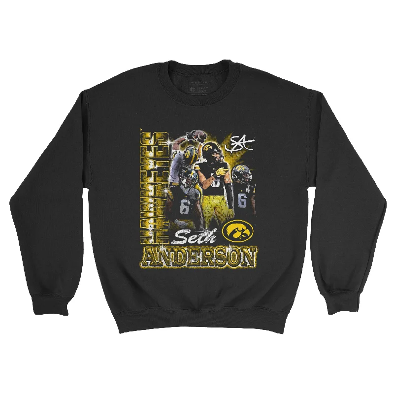 Long Sleeve Night Out-EXCLUSIVE RELEASE: Seth Anderson Graphic Black Crew