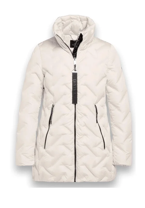 Jackets Work-District Wing Quilted Coat, Off White