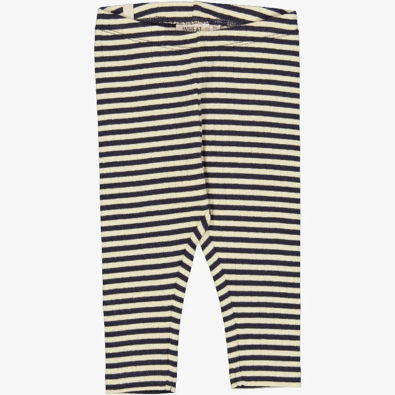 Luxury Pants-Jersey Leggings | Baby - midnight stripe