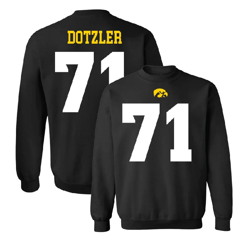 Long Sleeve Fashionable-Black Football Shirsey Crew   - Jack Dotzler