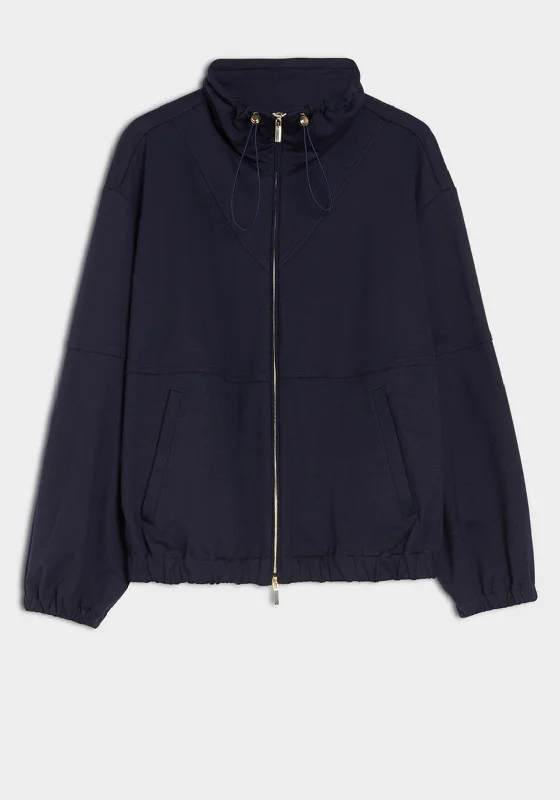 Jackets Rugged-iBlues Tea Relaxed Short Jacket, Navy