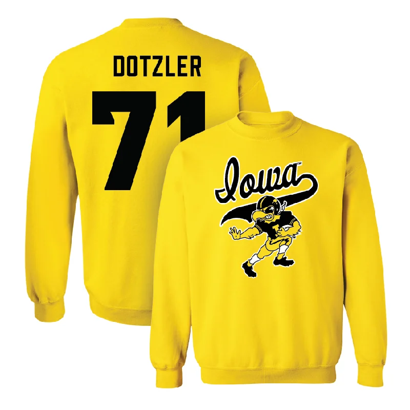 Long Sleeve Chic-Gold Football Mascot Crew   - Jack Dotzler