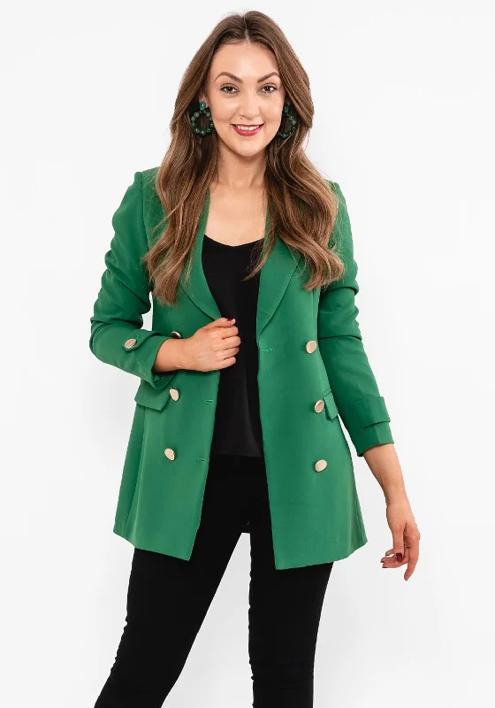 Jackets Fishing-Seventy1 Double Breasted Long Blazer, Green