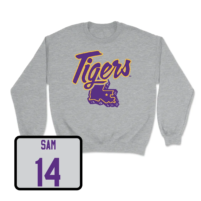 Long Sleeve Alumni-Football Sport Grey Tiger State Crew - Andrè Sam