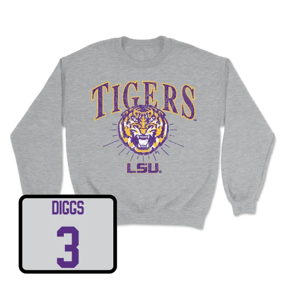 Long Sleeve Airport Outfit-Football Sport Grey Tigers Crew - Logan Diggs