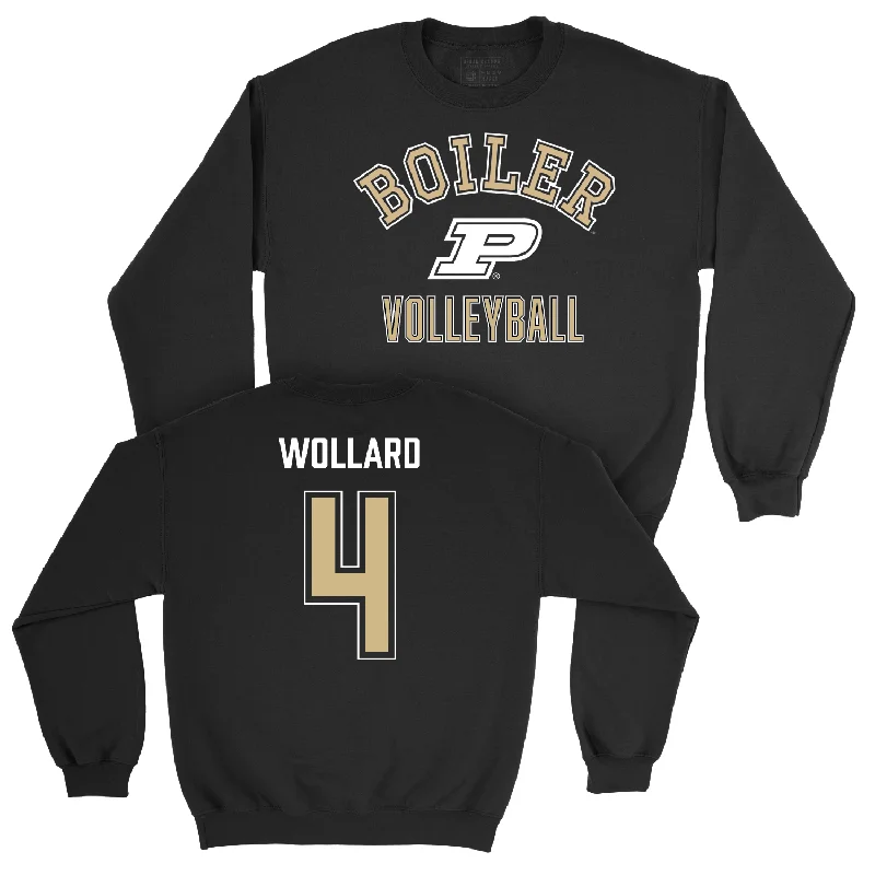 Long Sleeve Outdoor-Women's Volleyball Black Classic Crew - Kenna Wollard | #4