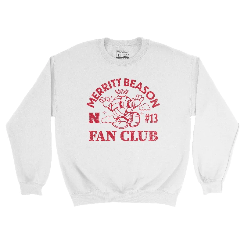 Long Sleeve Trendy-EXCLUSIVE: Nebraska Women's Volleyball - Merritt Beason - Fan Club Collection Crews