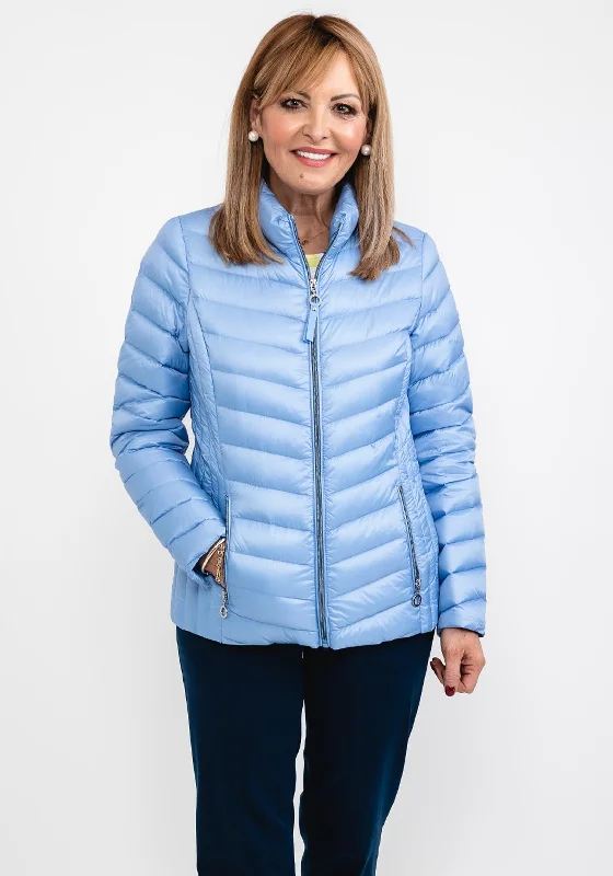 Jackets University-Frandsen Duck Down Short Quilted Jacket, Sky Blue