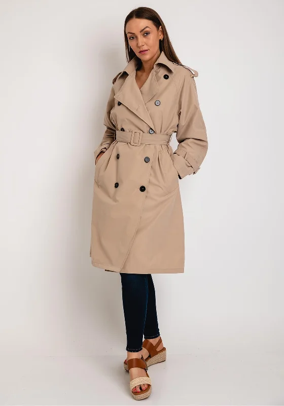 Jackets Moto-The Serafina Collection Trench Coat, Beige