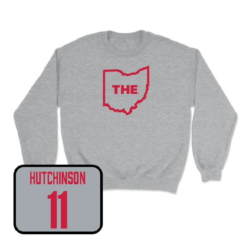 Long Sleeve Satin-Sport Grey Men's Volleyball The Crew  - Ben Hutchinson