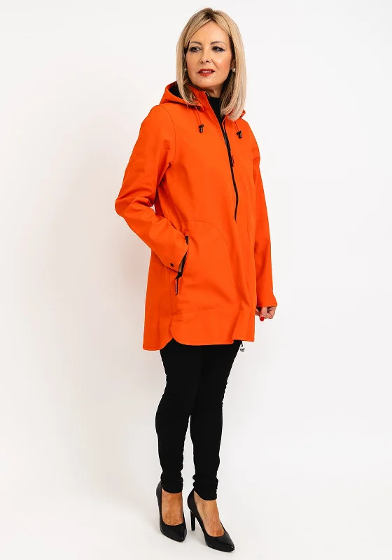 Jackets Sport-Ilse Jacobsen Rain135B Soft Shell Long Coat, Warm Orange