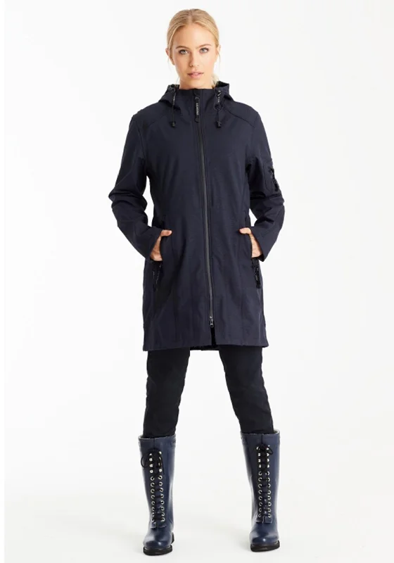 Jackets University-Ilse Jacobsen Rain 07 Hooded Raincoat, Indigo