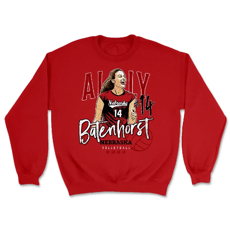 Long Sleeve Business Shirt-EXCLUSIVE DROP: Nebraska Women's Volleyball Retro Crewneck