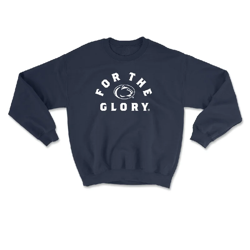 Long Sleeve Holiday-Navy Women's Volleyball For The Glory Crew - Alexa Markley