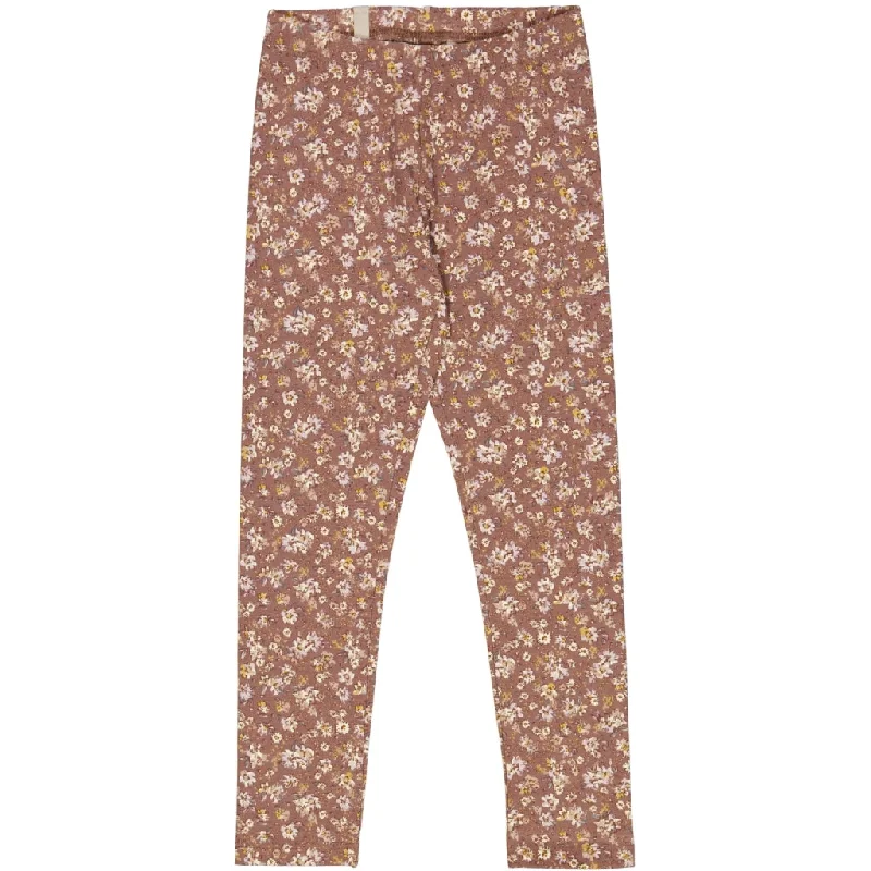 Pilot Pants-Jersey Leggings - vintage rose flowers