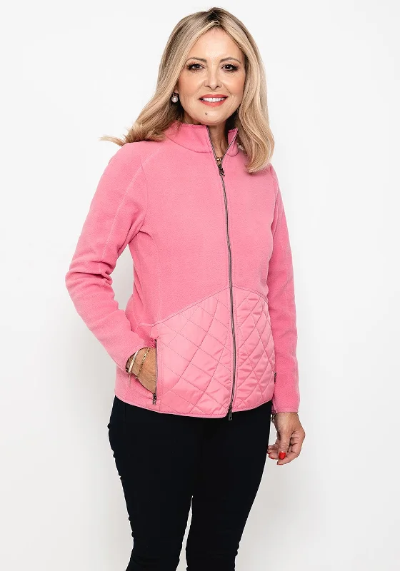 Jackets Free Shipping-Rabe Full Zip Fleece Jacket, Pink