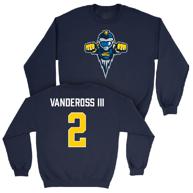 Long Sleeve Modern-Toledo Football Navy Legacy Crew - Junior Vandeross III | #2