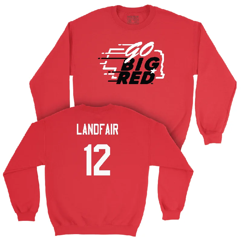 Long Sleeve Cold Weather-Red Women's Volleyball GBR Crew - Taylor Landfair