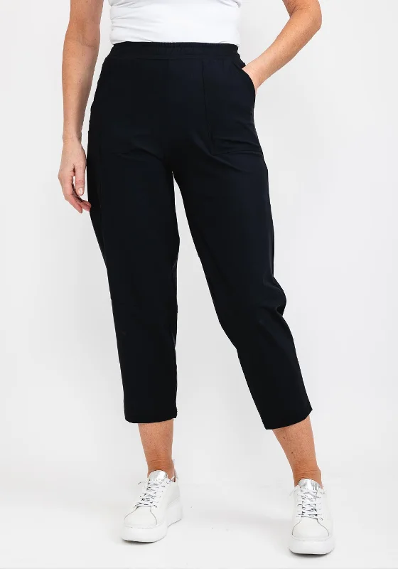 Performance Pants-Naya Side Patch Pocket Trouser, Black