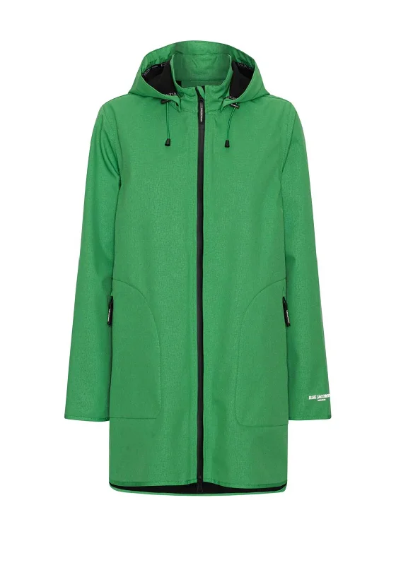 Jackets Personalized-Ilse Jacobsen Rain 135 Long Raincoat, Evergreen