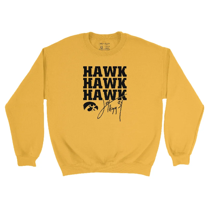 Long Sleeve Festival-EXCLUSIVE RELEASE: Jay Higgins "Hawk Hawk Hawk" Gold Crew