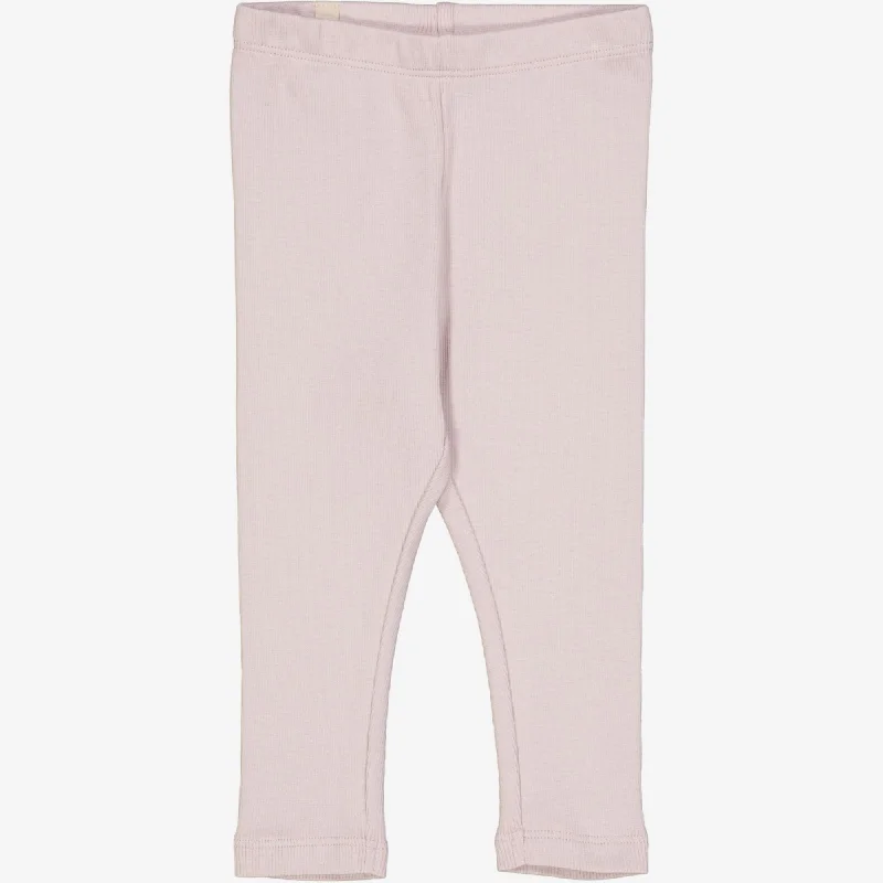 Embroidered Pants-Rib Leggings | Baby - soft lilac