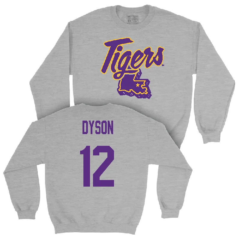 Long Sleeve Heavyweight-Football Sport Grey Tiger State Crew  - Knox Dyson