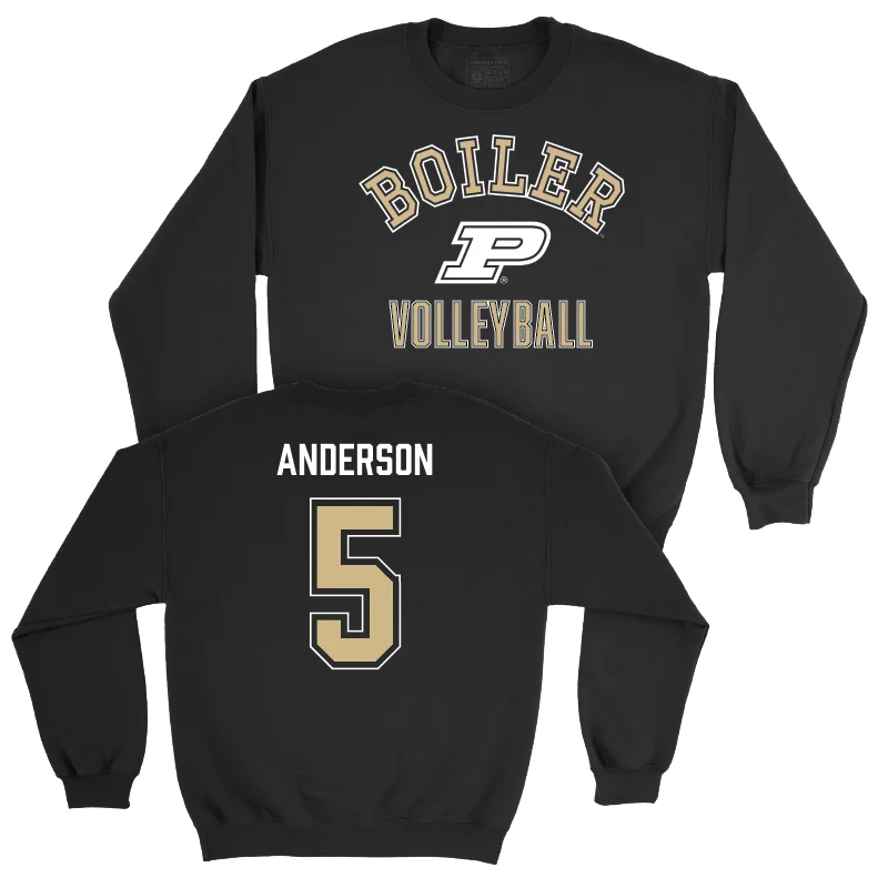 Long Sleeve Training-Women's Volleyball Black Classic Crew  - Taylor Anderson