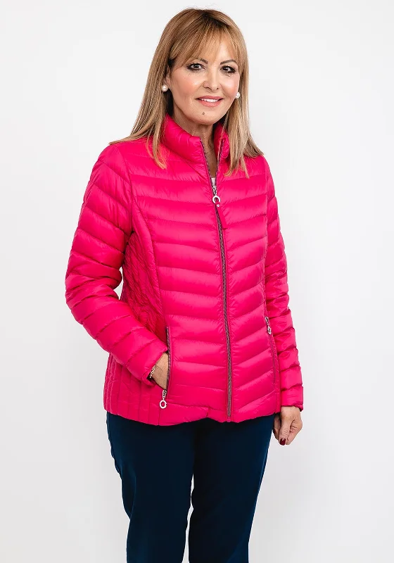 Jackets Home-Frandsen Duck Down Short Quilted Jacket, Fuchsia