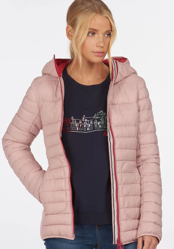 Jackets Road Trip-Barbour Womens Saltburn Quilted Jacket, Blusher Pink