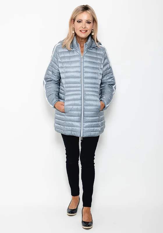 Jackets Utility-Normann Sporty Sleeve Quilted Jacket, Silver