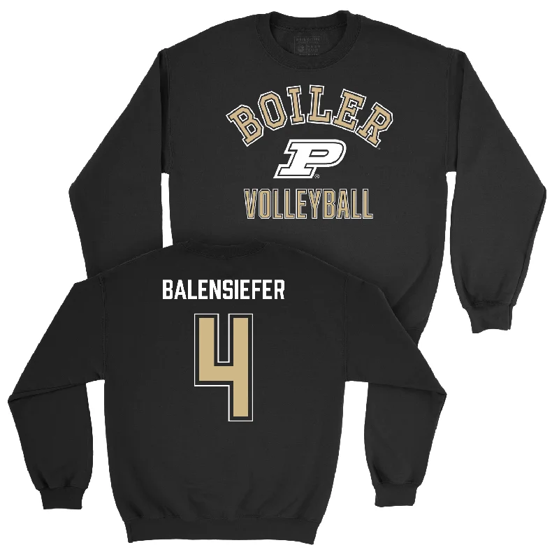 Long Sleeve Suit-Women's Volleyball Black Classic Crew - Grace Balensiefer | #4