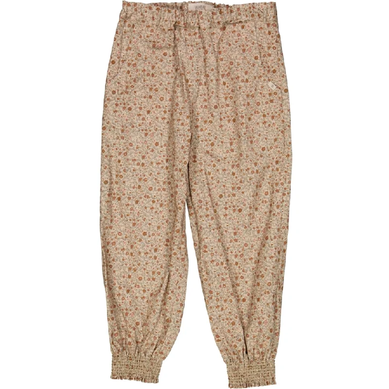 Medical Pants-Trousers Sara - rose tangled flowers