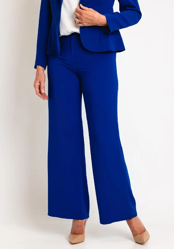 Scientist Pants-Christina Felix Wide Leg Trousers, Blue