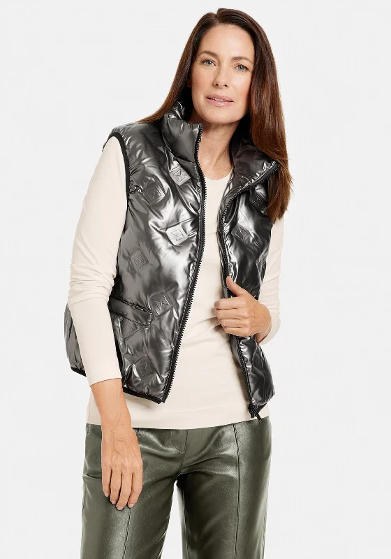 Jackets Road Trip-Gerry Weber Quilted Gilet, Grey