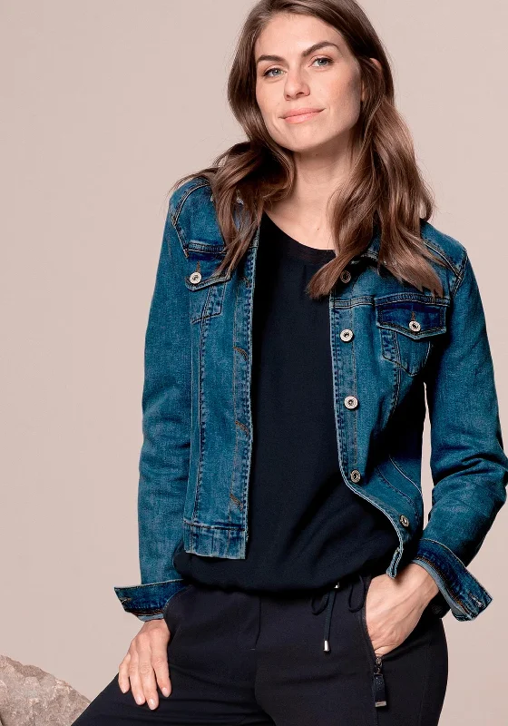 Jackets Navy-Bianca Tatja Denim Jacket, Medium Blue