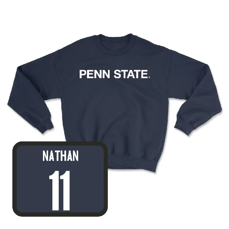 Long Sleeve Summer-Navy Women's Volleyball Penn State Crew - Jocelyn Nathan