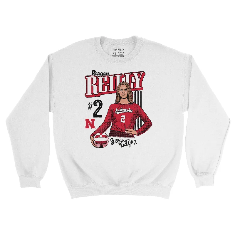 Long Sleeve Lightweight-EXCLUSIVE RELEASE: Bergen Reilly Classics White Crew