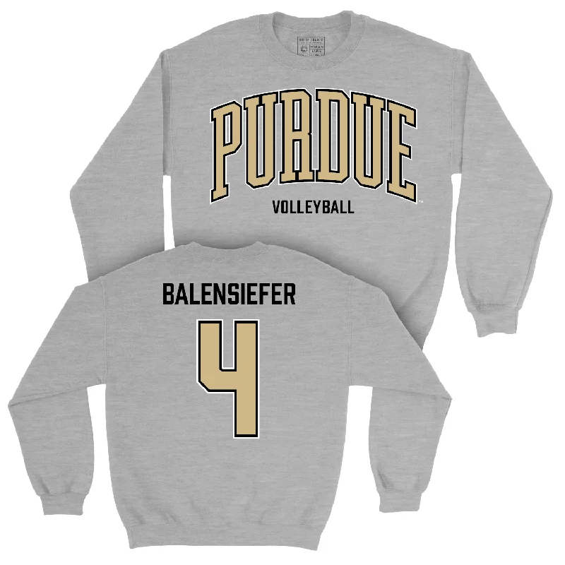 Long Sleeve Artistic-Women's Volleyball Sport Grey Arch Crew - Grace Balensiefer | #4