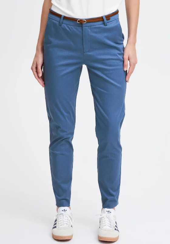 Soccer Pants-B.young Slim Leg Trousers, True Navy