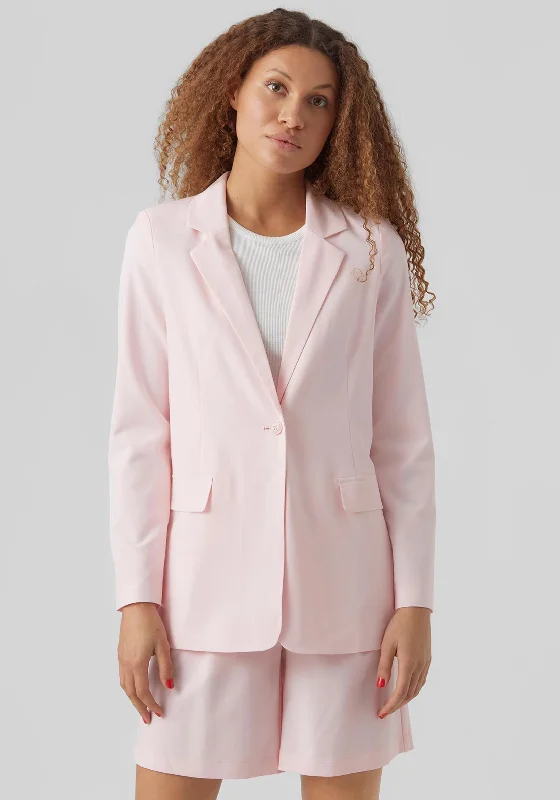 Jackets Zipper-Vero Moda Zelda Loose Blazer, Parfait Pink