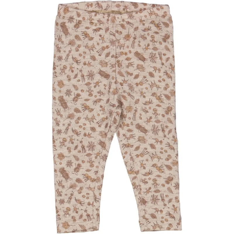 Desert Camo Pants-Wool Leggings - beige chestnut