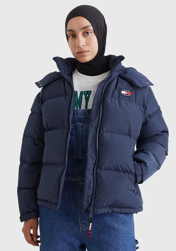 Jackets Cotton-Tommy Jeans Womens Alaska Puffer Jacket, Twilight Navy