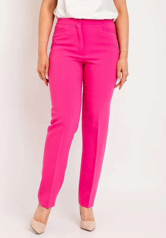 Baseball Pants-Avalon Penny Tailored Trousers, Pink