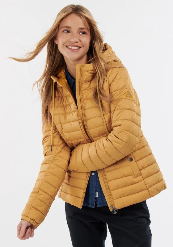 Jackets Snowboard-Barbour Womens Cranmoor Quilted Short Jacket, Mustard