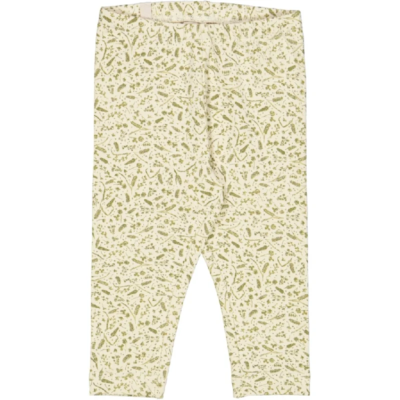 Fantasy Pants-Jersey Leggings - green grasses and seeds