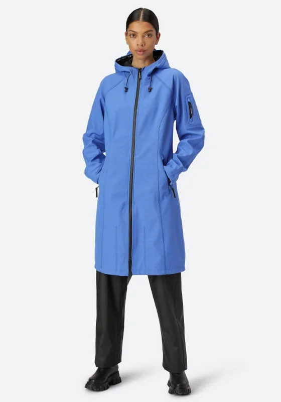 Jackets Cartoon-llse Jacobsen Rain 37 Long Hooded Raincoat, Azure Blue